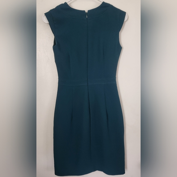 J. Crew Dress Teal Green Size 000 Sheath Dress Dark Teal Green - Picture 3 of 8